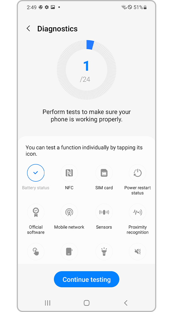 Diagnostics functions