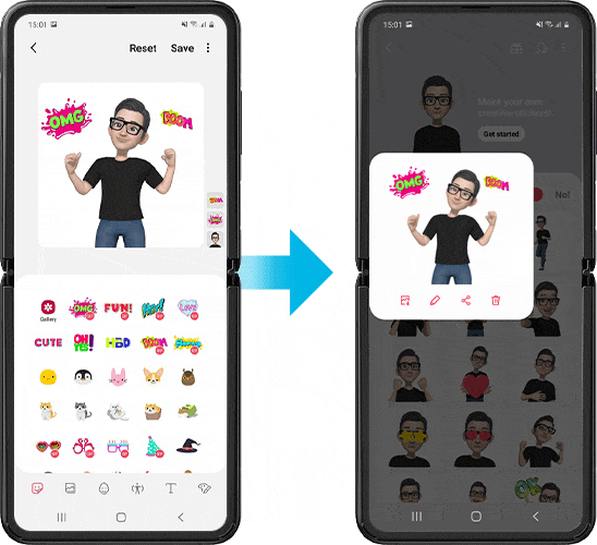 screenshot of AR Emoji sticker