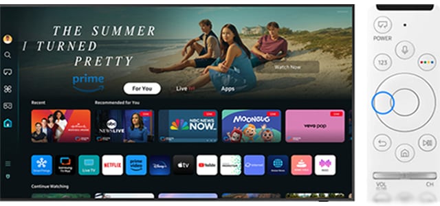 press left key on the TV remote