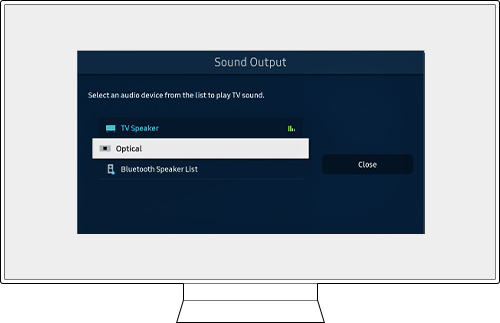 tv sound output optical