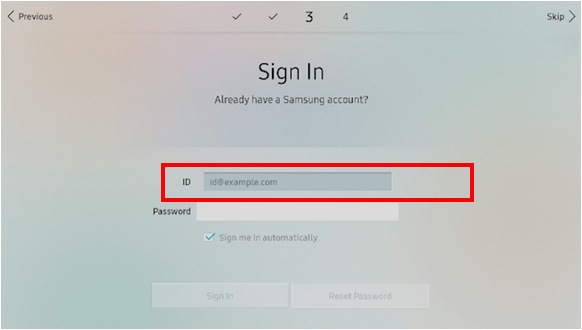 How to do initial setup in QLED?