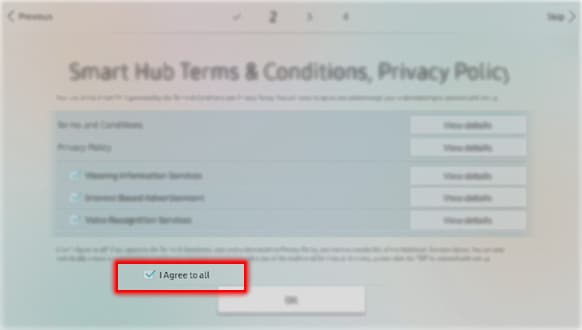 How to do initial setup in QLED?