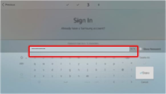 How to do initial setup in QLED?