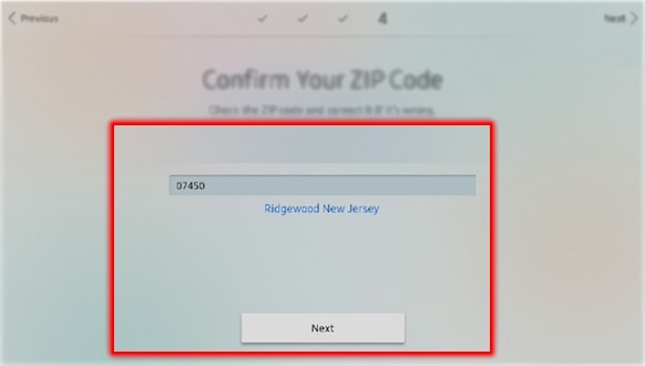 How to do initial setup in QLED?