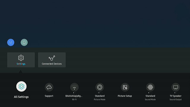 Image of all settings