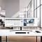 Wide curved monitor with multi-screen
