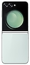 Galaxy Z Flip5 به رنگ سبز از پشت دیده میشود.