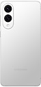 Galaxy S25 Edge di colore Titanium Silver visto da dietro.