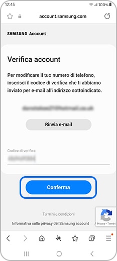 Verifica il codice inviato al tuo indirizzo mail