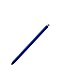 Un S Pen blu di Galaxy Note10 in piedi sulla punta in diagonale