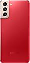 Vista posteriore di un Galaxy S21 Plus 5G in versione Ombra rosso.