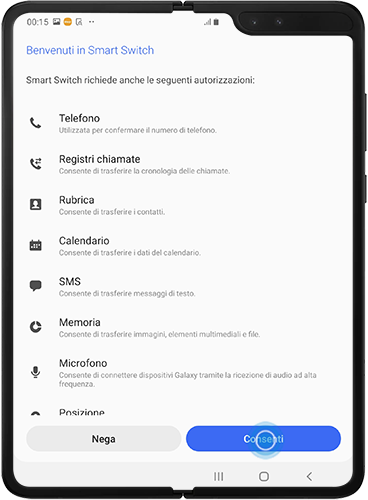 Le autorizzazioni sono necessarie per consentire l'accesso dell'app al telefono