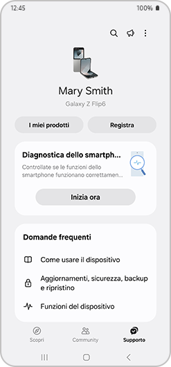 Opzioni di diagnostica del telefono e FAQ.