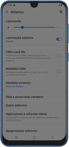Il cursore si muove automaticamente in base alle condizioni di luce che ha rilevato e alle tue abitudini