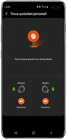 Interrompere ricercar auricolari