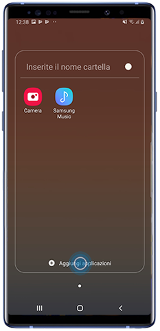 Aggiungere app cartella Galaxy