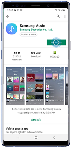 Installazione app Play Store