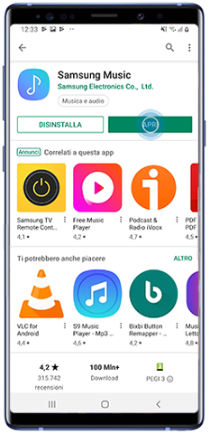 Aprire app Play Store