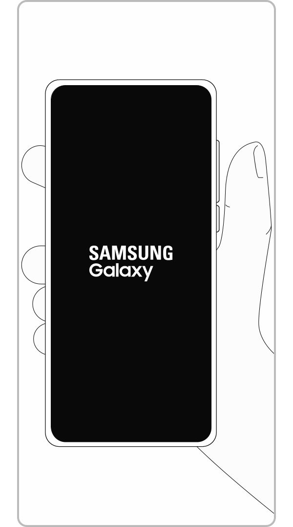 Rilascia i pulsanti quando appare il logo Samsung