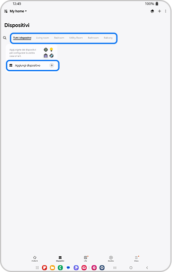 Seleziona una stanza per aggiungere un dispositivo
