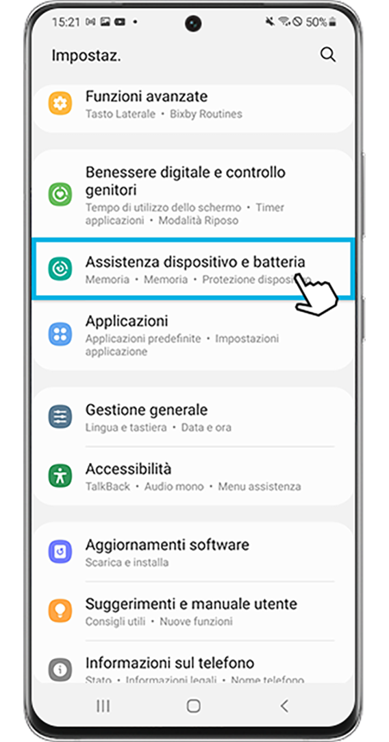 Assistenza dispositivo e batteria