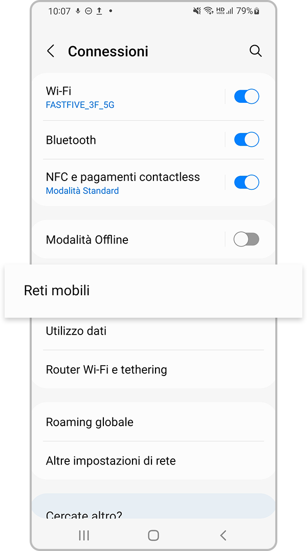 ripristino impostazioni di rete passaggio 2