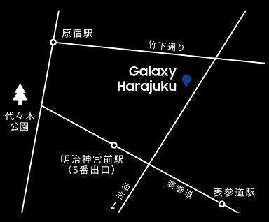 galaxy harajuku map
