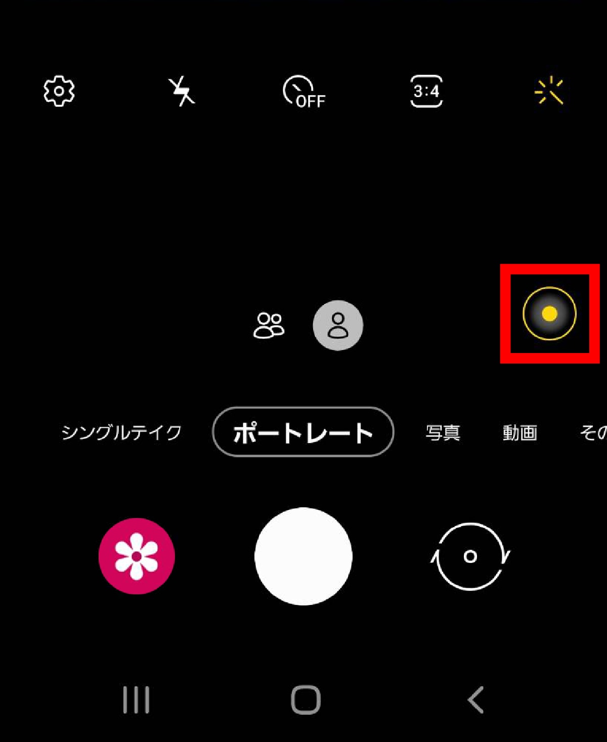 背景ぼかしや背景変更のやり方2