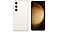 Galaxy S23クリーム色の正面と背面
