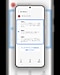 スマホのボイスレコーダーでバックグラウンドの設定を選択する場面。