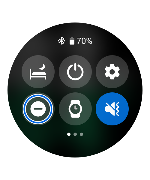 「ミュート」アイコンをタップします。