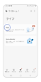 ライフタブをタップし「Find」をタップします。