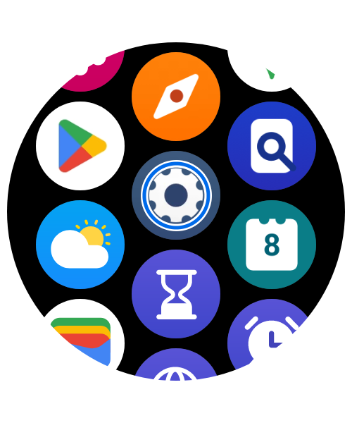 アプリ一覧から「設定」を開きます。