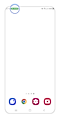 通話中画面上部が緑色になるため、緑色の箇所をタップします。