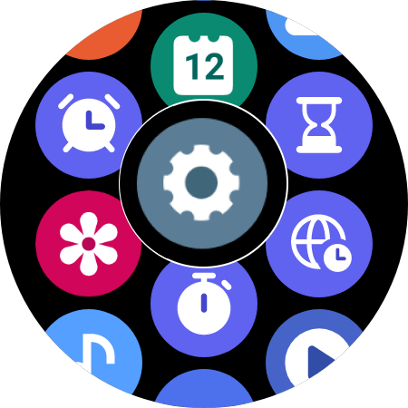 設定アプリを押します。