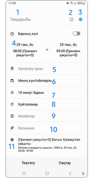 Оқиға картасы