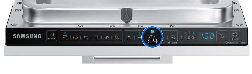 кнопка Дополнительное ополаскивание