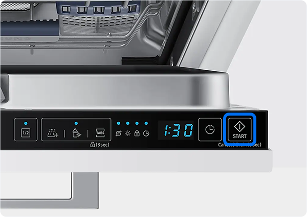 Нажмите и удерживайте кнопку START (Пуск)