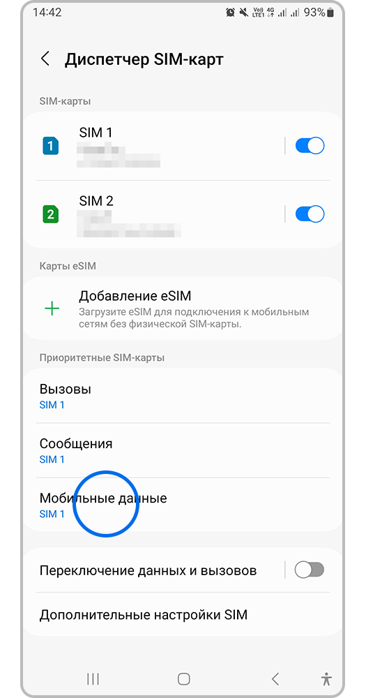 Мобильные данные