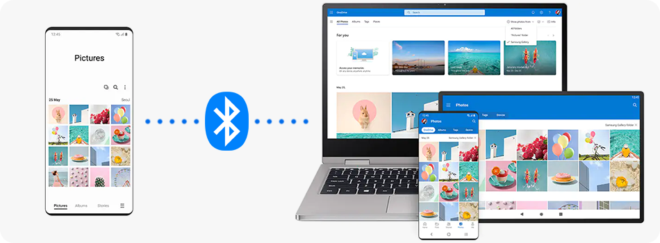 Передача файлов через Bluetooth с Samsung Galaxy на другие устройства