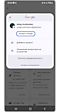 аккаунт Google выпадающее окно