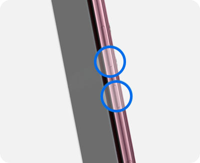 Кнопки уменьшения громкости и питания