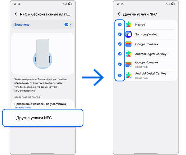 Другие услуги NFC
