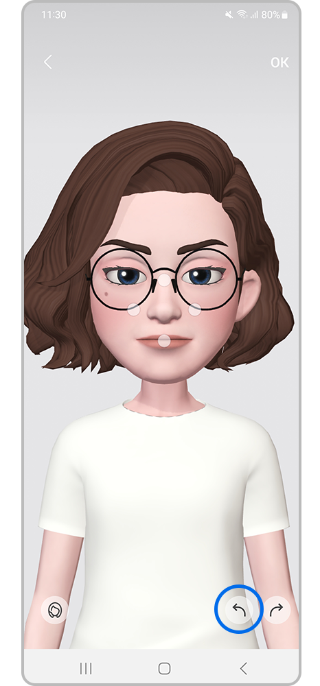 Уберите изменения с помощью стрелки