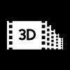 Ícono de conversión de video a 3D con AI