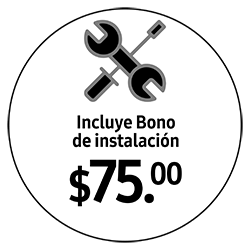 Gratis bono de instalacion por $75.00 y primer mantenimanto