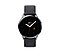 Vista frontal de un galaxy watch active2 con correas de reloj negras