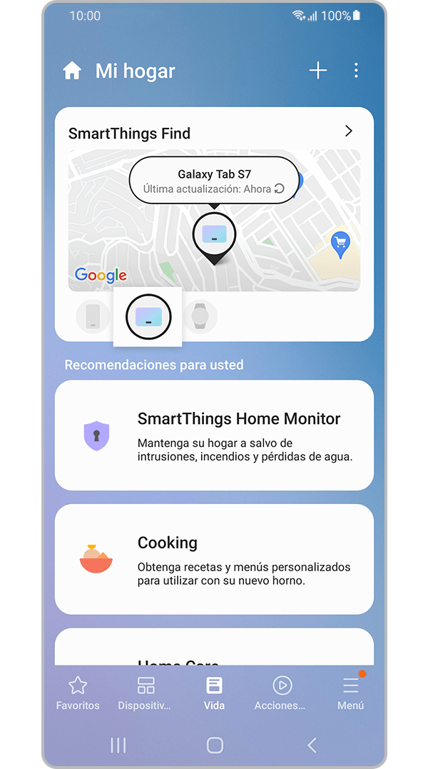 Screen to select the device to delete, then click the map.