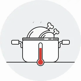 cool down the hot food before placing