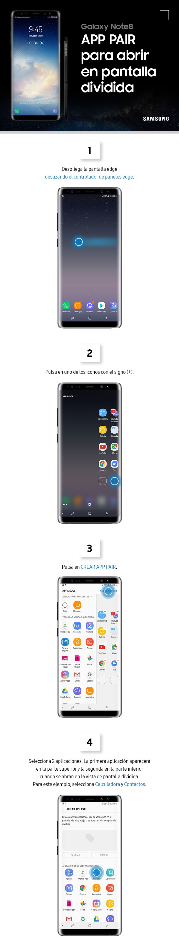 App pair para abrir en pantalla dividida